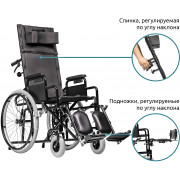 Инвалидная коляска Ortonica Recline 100 (Ортоника)