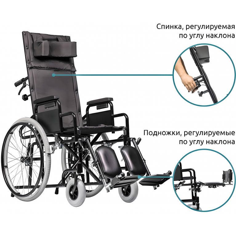 Инвалидная коляска Ortonica Recline 100 (Ортоника)