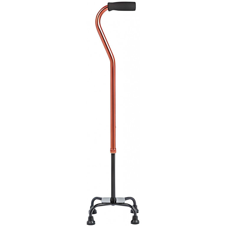 Трость регулируемая по высоте с 4-х упорной опорой бронза Ortonica TM609 (Ортоника)