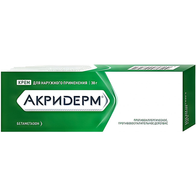 Акридерм крем туба 30 г 