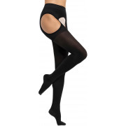 Интекс Универсал Чулки компрессионные 1 класс закрытый носок, черные на поясе (УЧПЗ-1к(чн)), размер универсальный пара №1