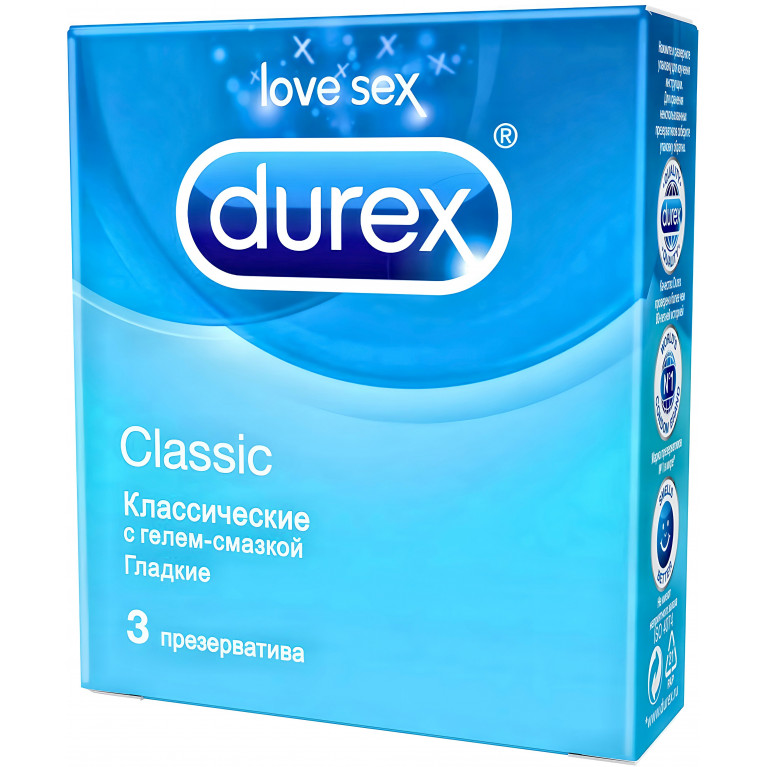 Дюрекс Презервативы Classic гладкие №3