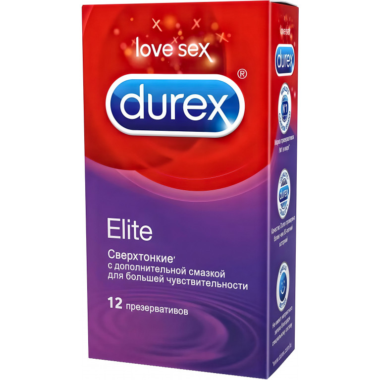 Дюрекс Презервативы Elite особо тонкие №12