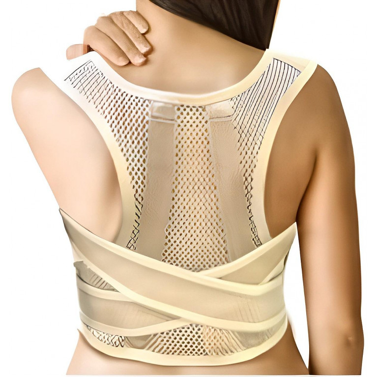 ТЗ Корсет ортопедический корректирующий НТ-КР-019 бежевый 2 ребра жесткости