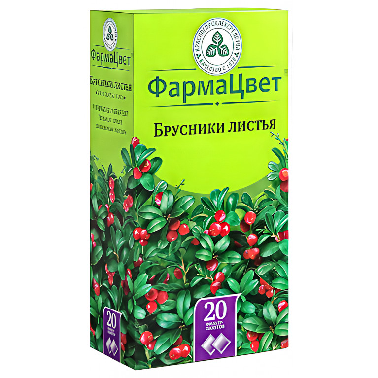 Брусники листья ф/п 1,5 г №20 Красногорсклексредства