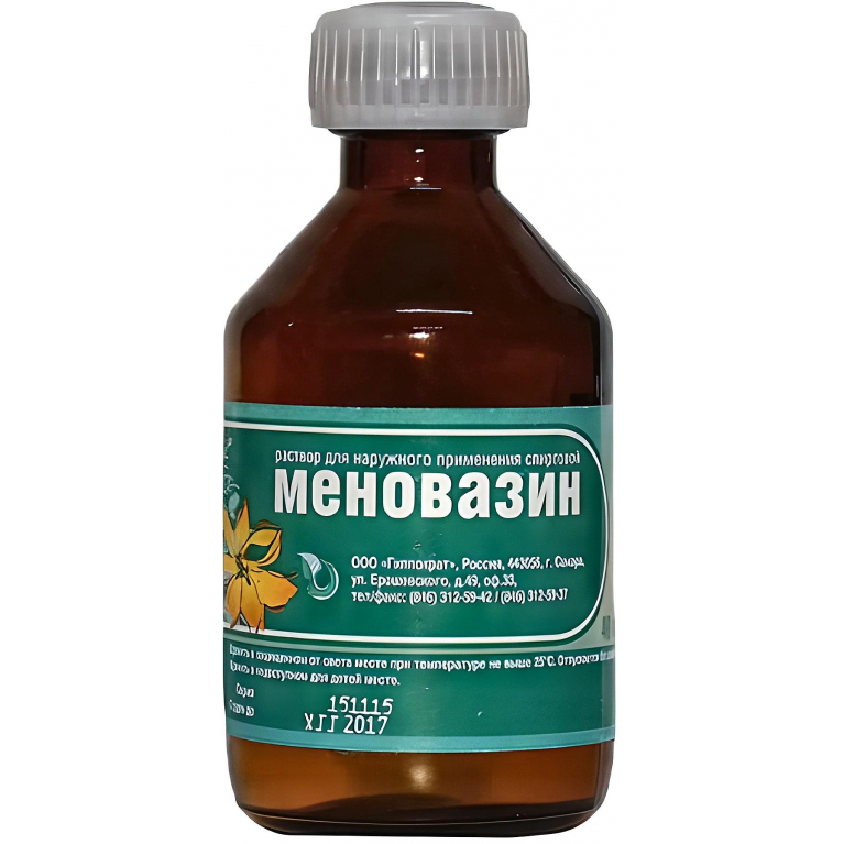 Меновазин раствор для наружного применения спиртовой 40 мл