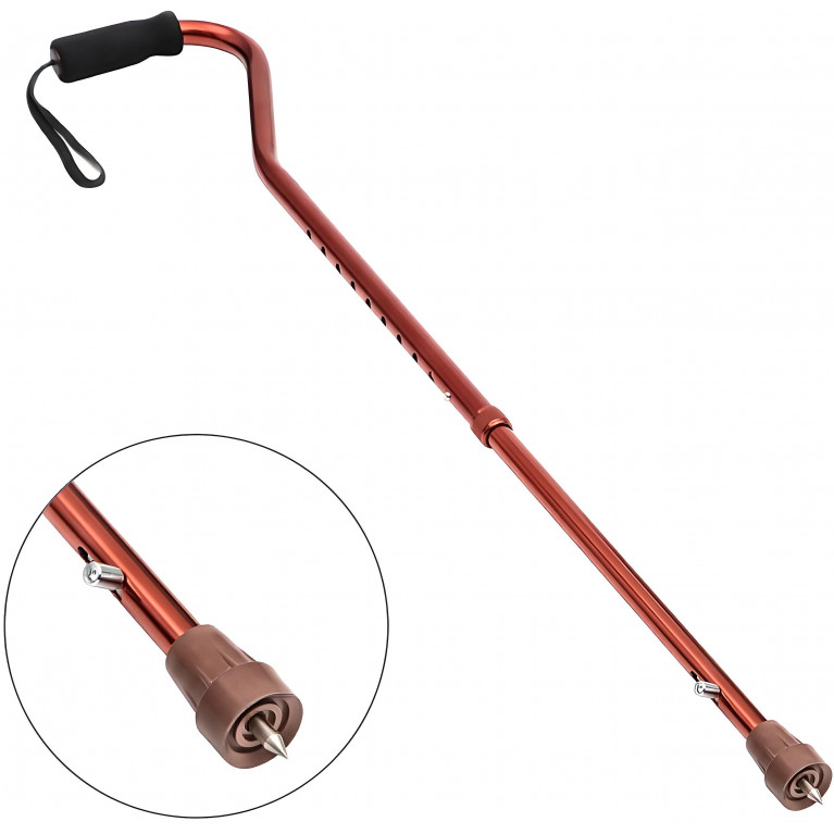 Трость регулируемая по высоте с Г-образной ручкой бронза с УПС Ortonica TS721 (Ортоника)