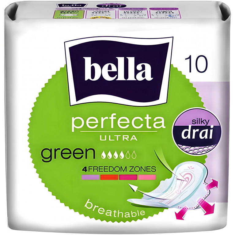 Белла Перфекта ультра Грин Прокладки №10 (4кап.)