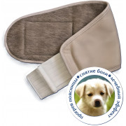 Бандаж (пояс) согревающий меховой собачья шерсть M (70-85), натуральный