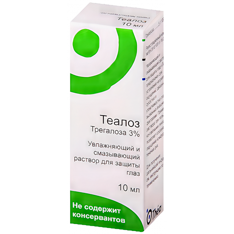 Теалоз (Трегалоза 3%) увлажняющий и смазывающий р-р д/защиты глаз фл. 10мл