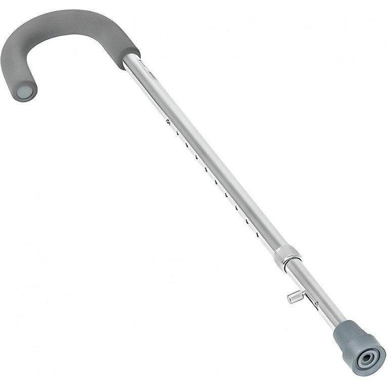 Трость регулируемая по высоте с U-образной ручкой серебристая с УПС Ortonica TS722 (Ортоника)