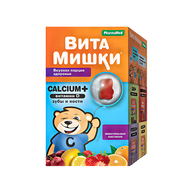 ВитаМишки Кальций + витамин Д пастилки жеват. №60