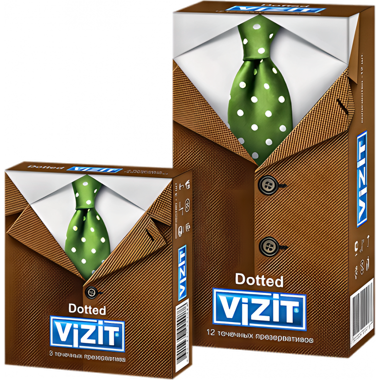 Визит Dotted Презервативы Точечные №12