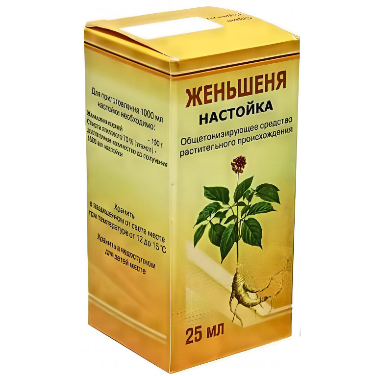 Женьшень настойка фл.25мл
