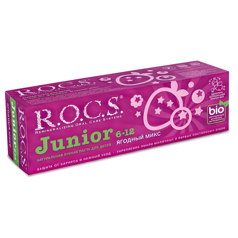 Рокс Юниор Зубная паста д/детей Ягодный микс 6-12 лет 74 г