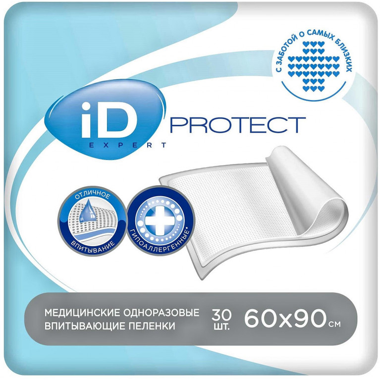 Айди Протект Эксперт Пеленки впит. 60х90см №30