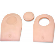 Крейт Подпяточники ортопедические силиконовые С-201 со съемной вставкой бежевые