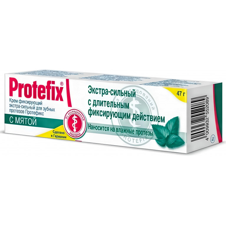 Протефикс Крем д/зубных протезов экстра-сильный Мята 47г