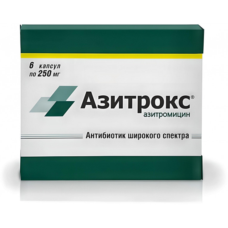 Азитрокс капс. 250 мг №6