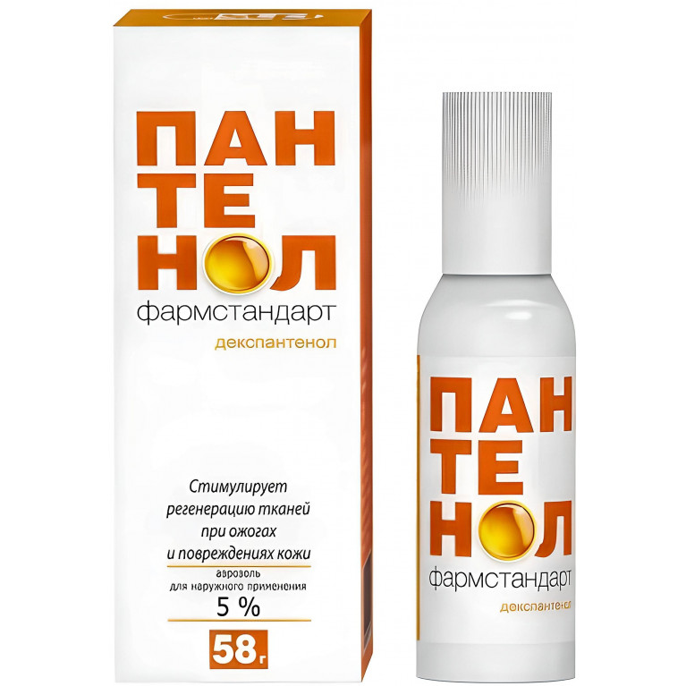 Пантенол Фармстандарт пена (аэр.) д/наруж. прим. 5% 58 г