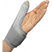 ТЗ Повязка для лучезапястного сустава S-HT27WT на липучке универсальная с фиксацией большого пальца (универсальный, серый)