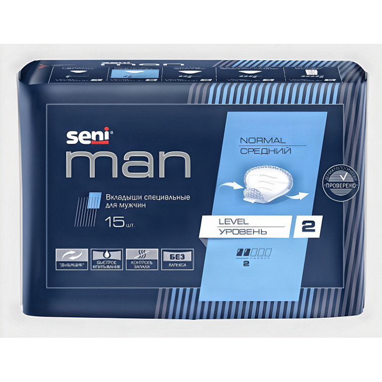Сени Мен Нормал Левел Урологические вкладыши для мужчин (2 кап) №15