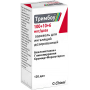 Тримбоу аэр. д/инг. дозир. 100+10+6 мкг/доза 120 доз