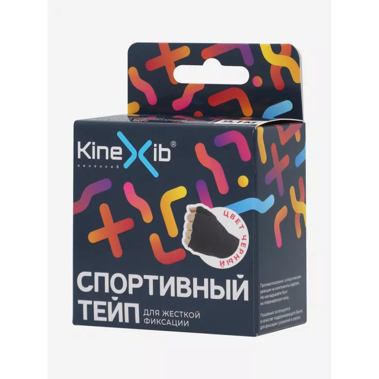 Бинт Кинезио-тейп KINEXIB SPORT TAPE хлопчатобумажный стягивающий (3.8 см*9,1м) черный