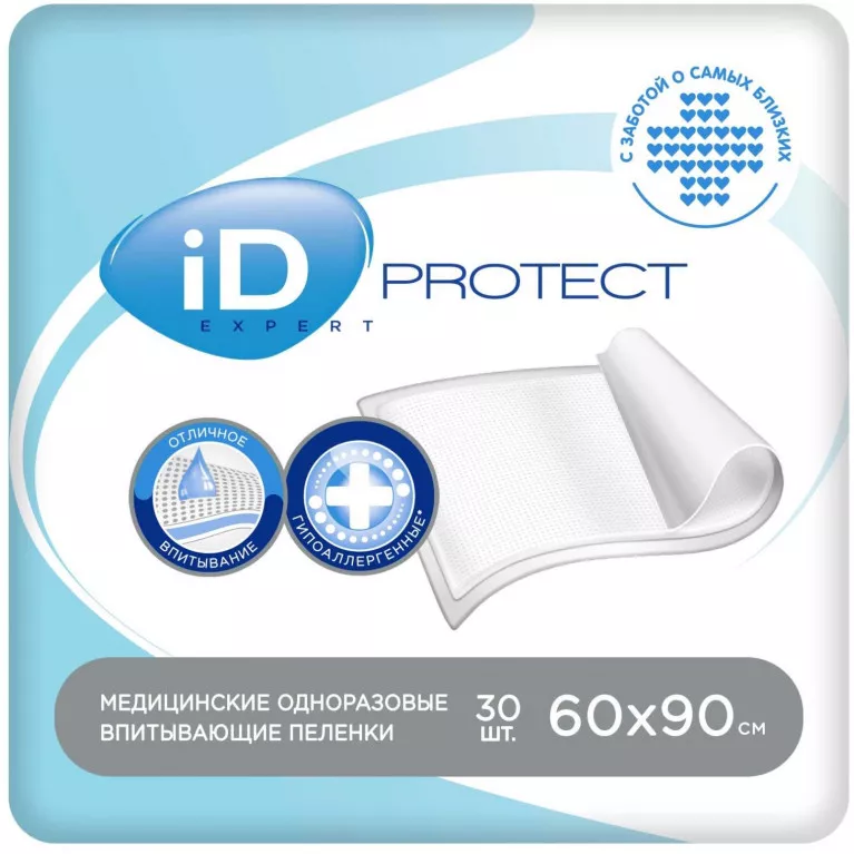 Айди Протект Эксперт Пеленки впит. 60х90см №30