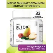 1WIN Детокс + Ягоды Годжи, Груша, 80 г, 32 порции, Detox Slim Effect