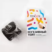 Бинт Кинезио-тейп KINEXIB COHESIVE когезивный стягивающий 5см x 4,5м черный