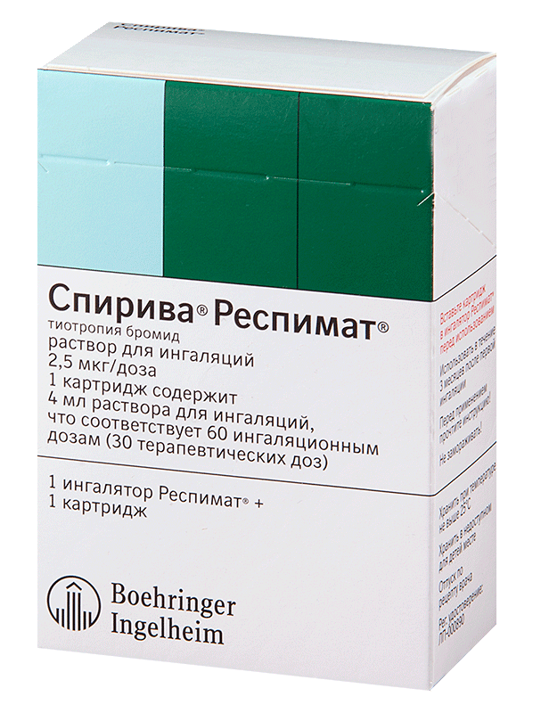 Ингалятор спиолто 2,5 мкг. Бромид респимат. 5. Спирива спиолто. Бромид респимат.